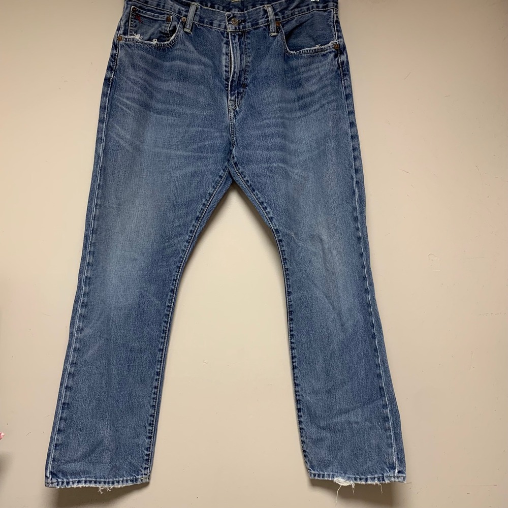 Polo Ralph Lauren Jeans Mens 36x30 Blue Good Authentic Dungarees Straight Leg